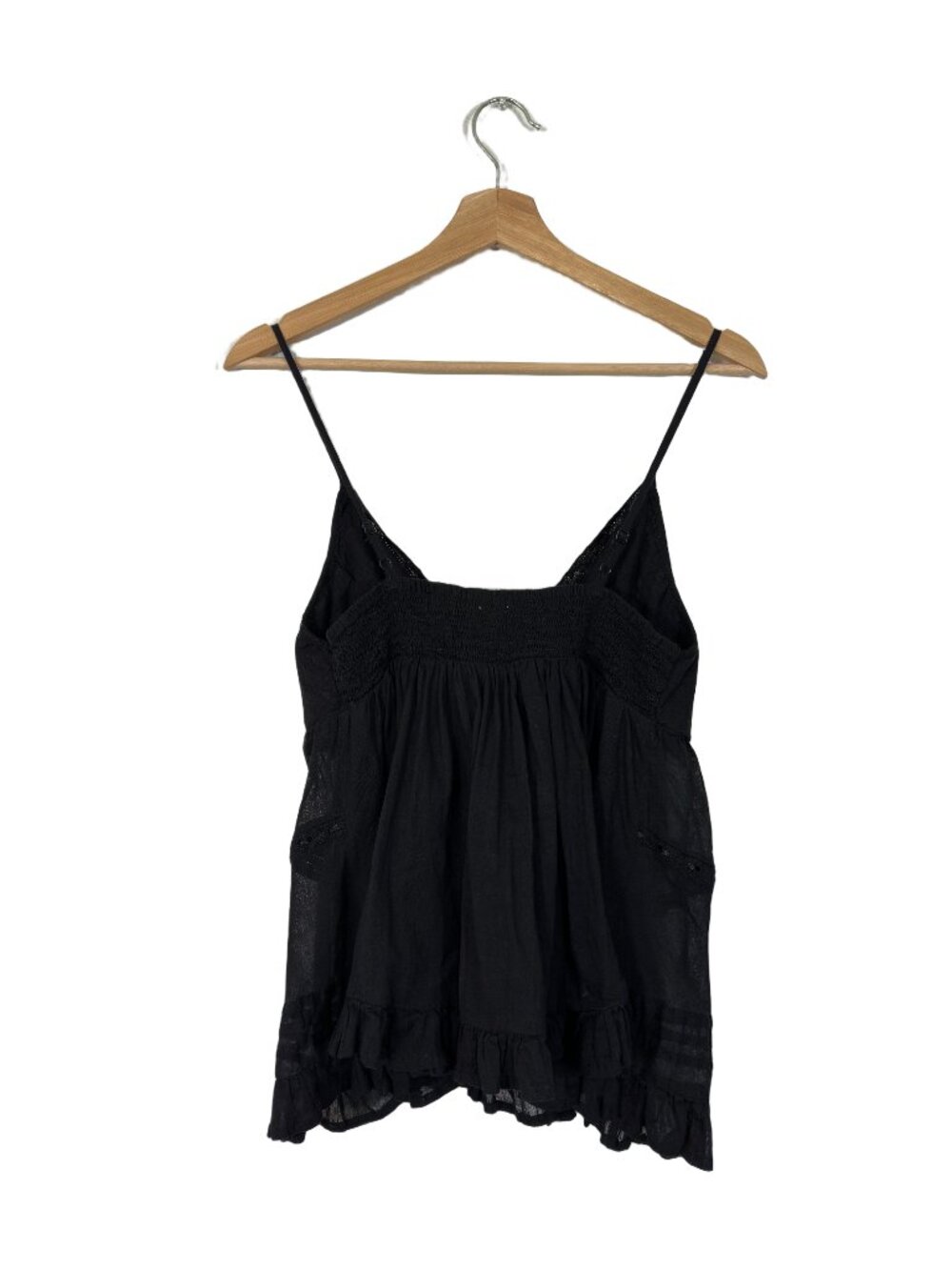Y2K Whimsigoth Lace Trim Camisole Small Fairy Grunge Witchy Boho Babydoll Dainty - Picture 2 of 8